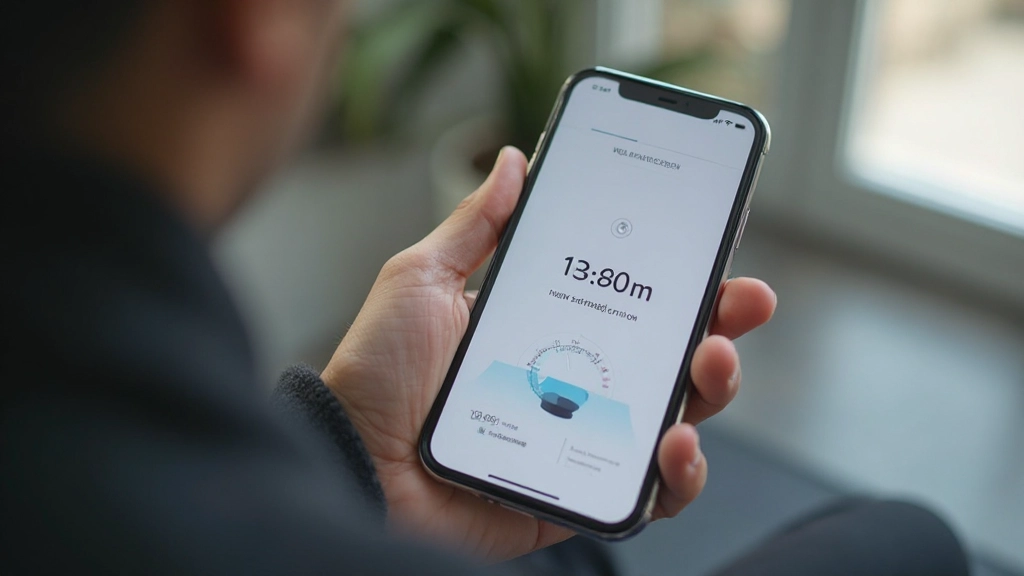 Digitale timer en geplande blokken op smartphone scherm, productiviteitsapp interface